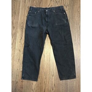 Levi's 550 Relaxed Fit Straight Leg Jeans Men's Black Denim No Tags